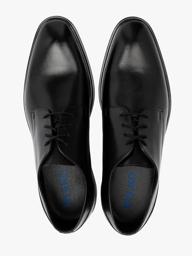 Men's black formal half shoes