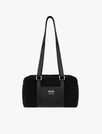 Black Baguette Leather Bag