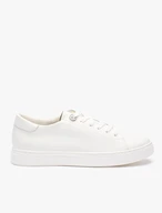 Damen Halbschuhe aus weißem Leder