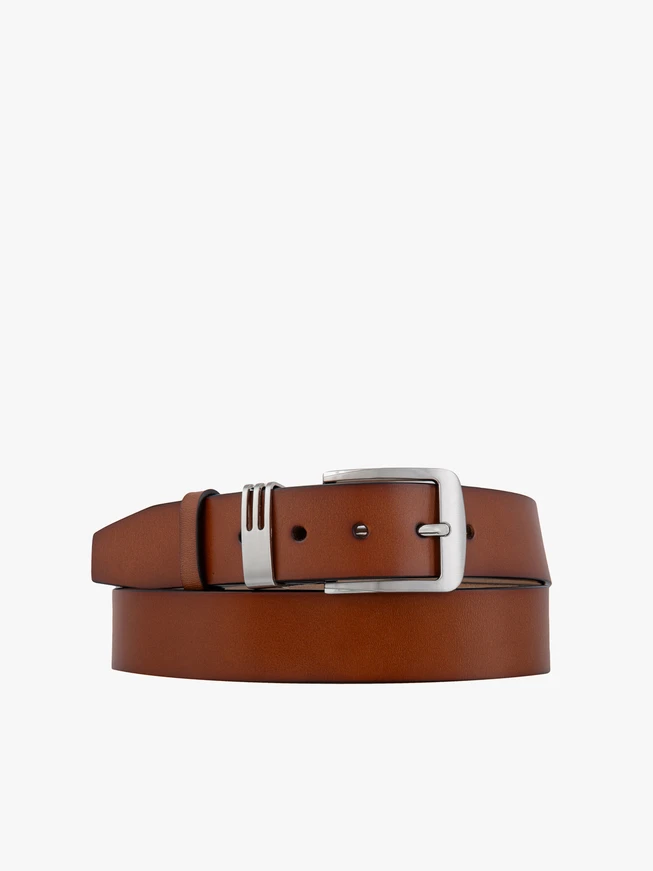 Men’s tan leather belt