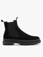 Herrenstiefel aus Veloursleder mit dicker Sohle