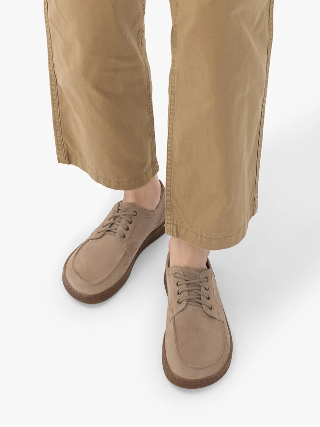 Beige Herren Barfuß Halbschuhe