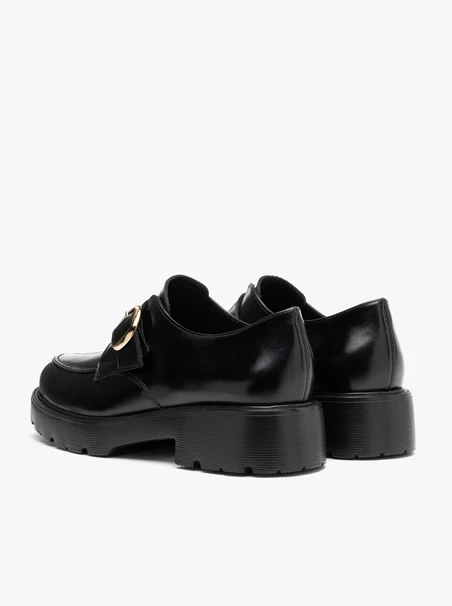 Black slip-on women’s shoes