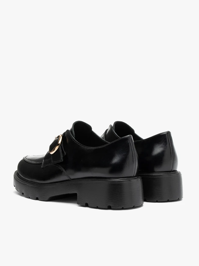 Black slip-on women’s shoes