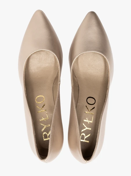 Stiletto-Pumps aus Platin