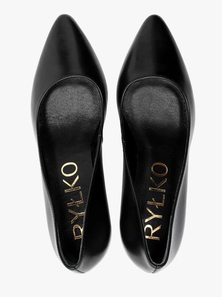 Classic black stiletto pumps