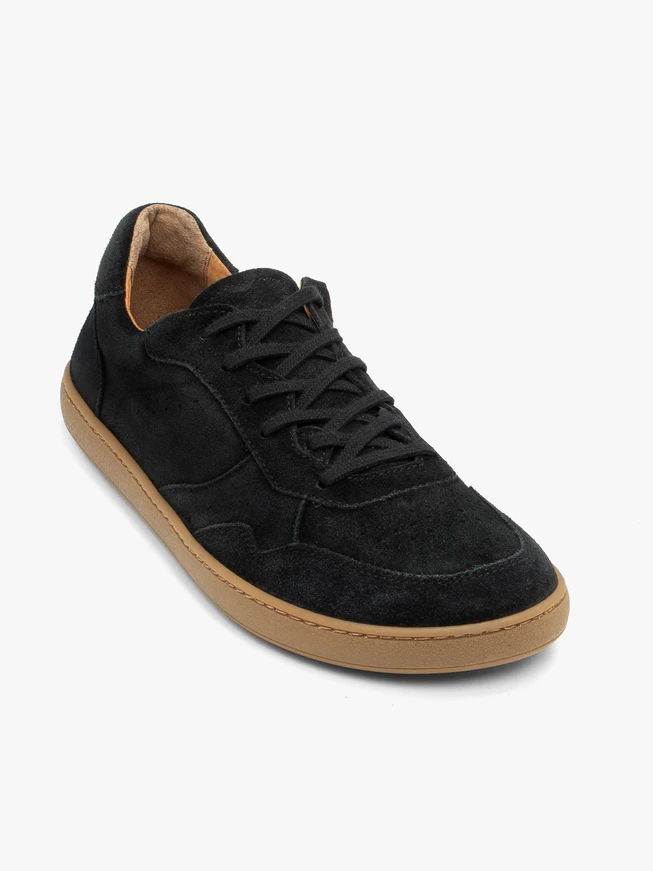 Schwarze Herren Barfuß Halbschuhe