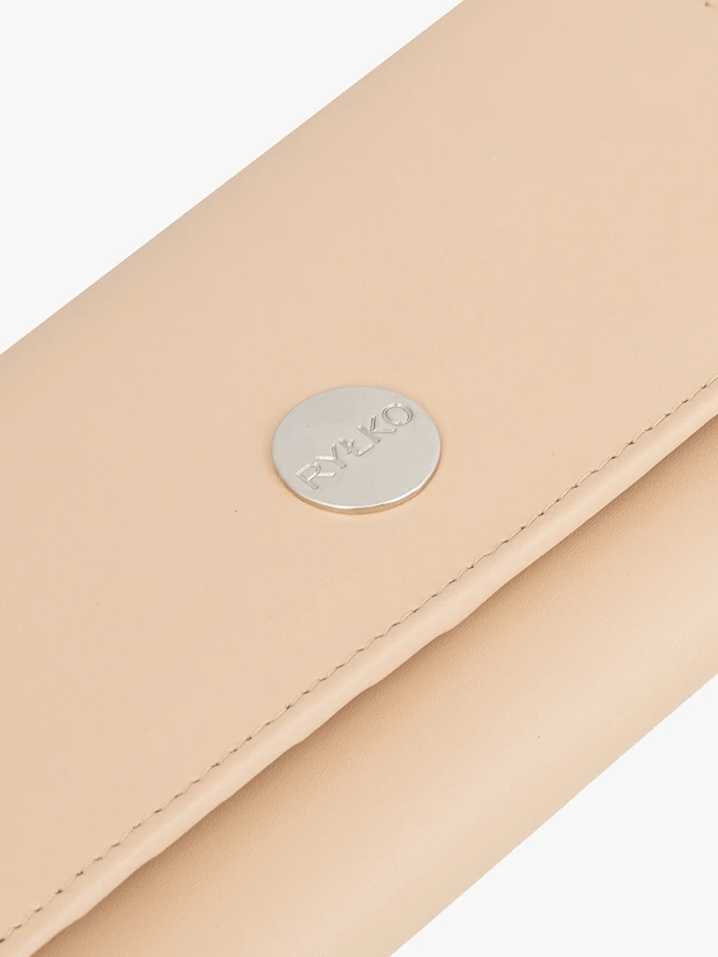 Beige Leder Brieftasche