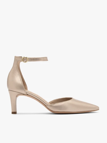 Damen-Stiletto-Pumps mit Schnallenverschluss um den Knöchel