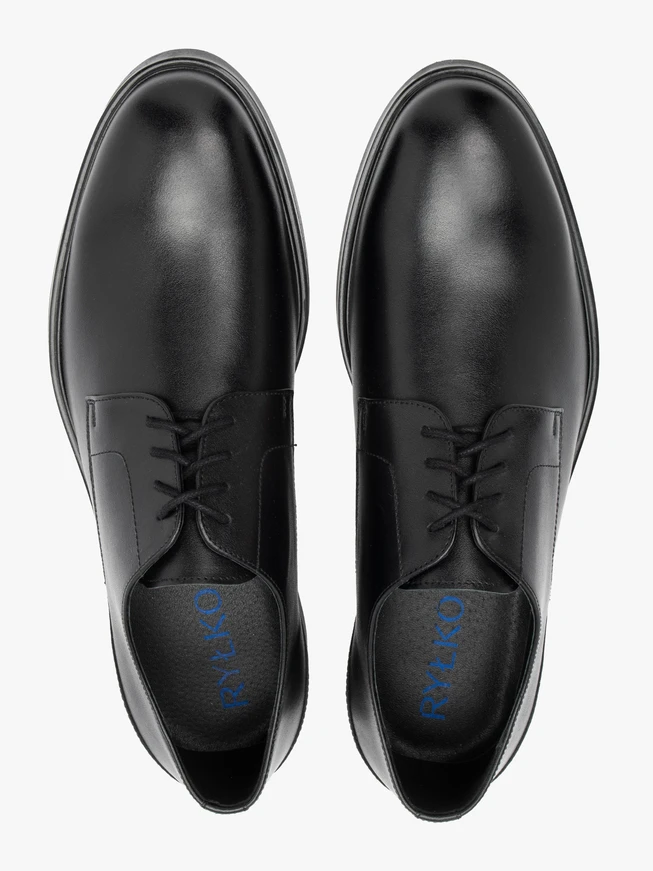 Schwarze Schnürhalbschuhe für Männer