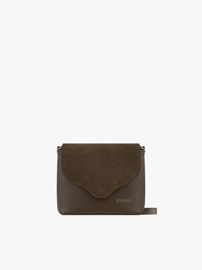 Small brown-olive handbag