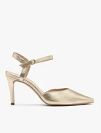 Stiletto-Pumps in Gold für Frauen