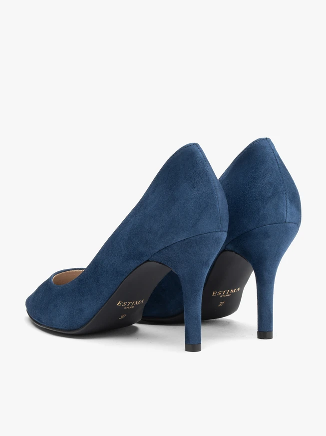 Marineblaue Stiletto-Pumps