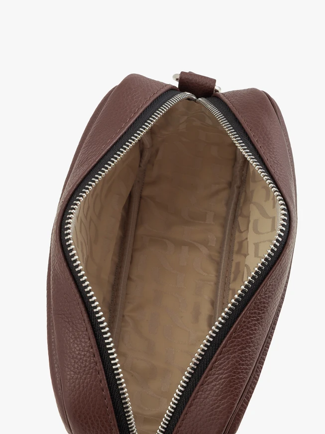Kleine braune Handtasche mit Quaste