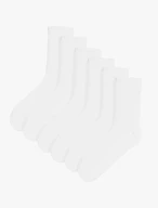 Weiße Herrensocken im Dreierpack