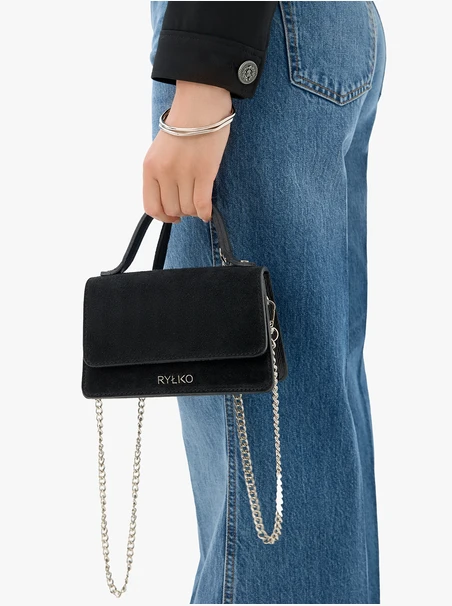 Black small elegant women’s handbag