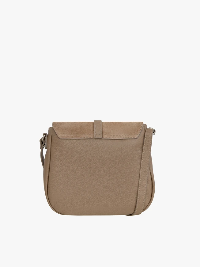 Beige mittelgroße Handtasche