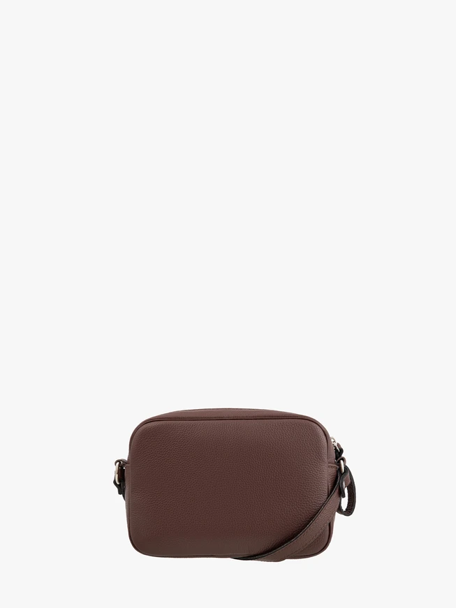 Kleine braune Handtasche mit Quaste