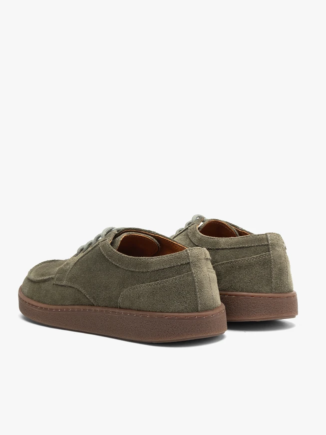 Herren Barfuß Halbschuhe oliv