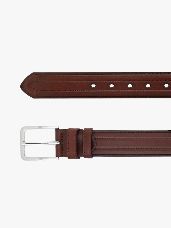 Men’s brown leather belt