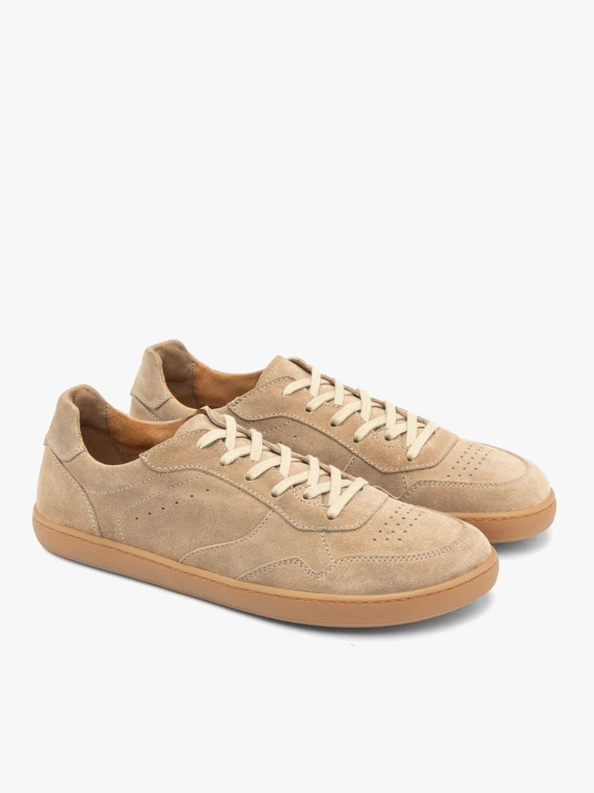 Beige Herren Barfuß Halbschuhe