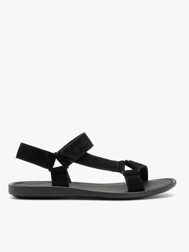 Schwarze Herren-Sandalen mit Klettverschluss