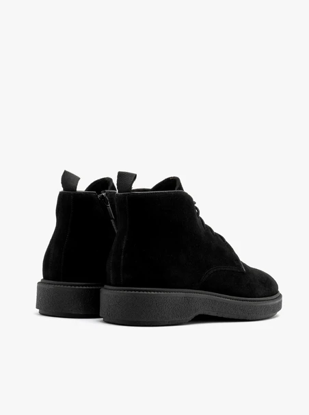 Velvet casual men’s ankle boots