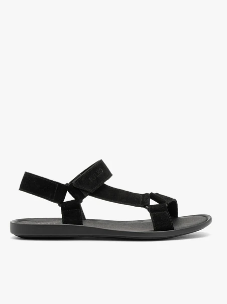 Schwarze Herren-Sandalen mit Klettverschluss