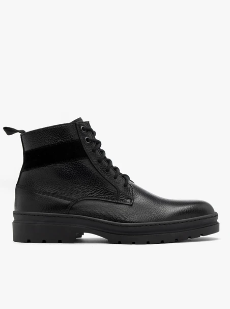 Black casual men’s ankle boots