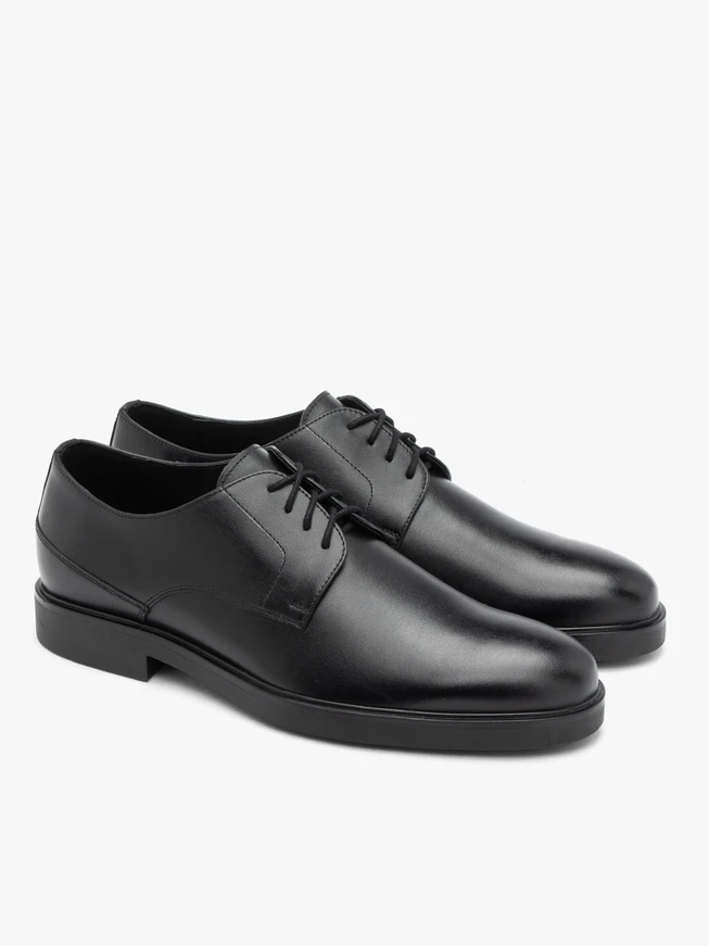 Schwarze Schnürhalbschuhe für Männer