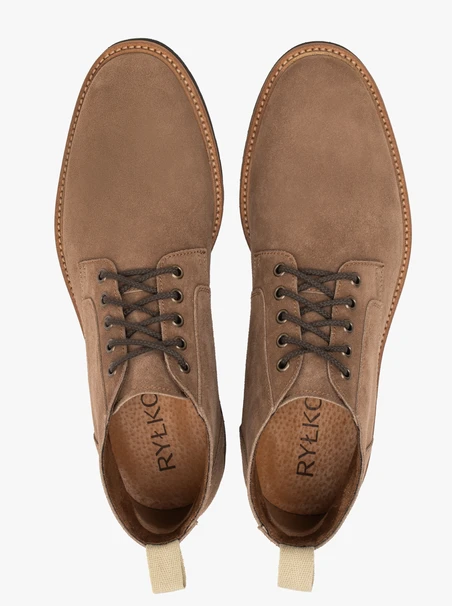 Sand lace-up sneakers