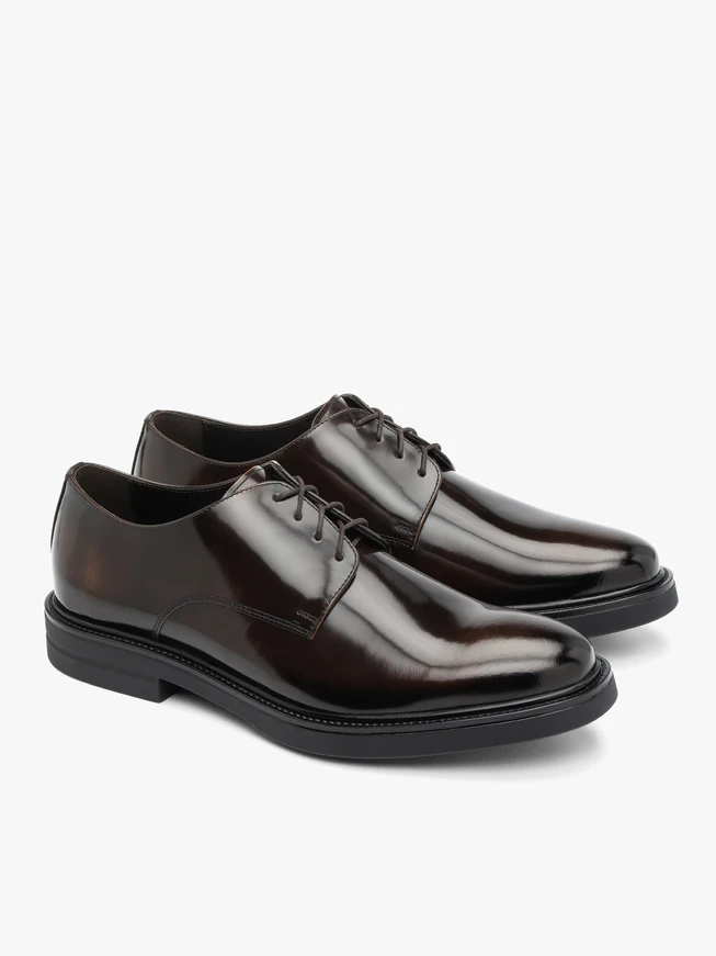 Black Men’s Lace-Up Patent Shoes