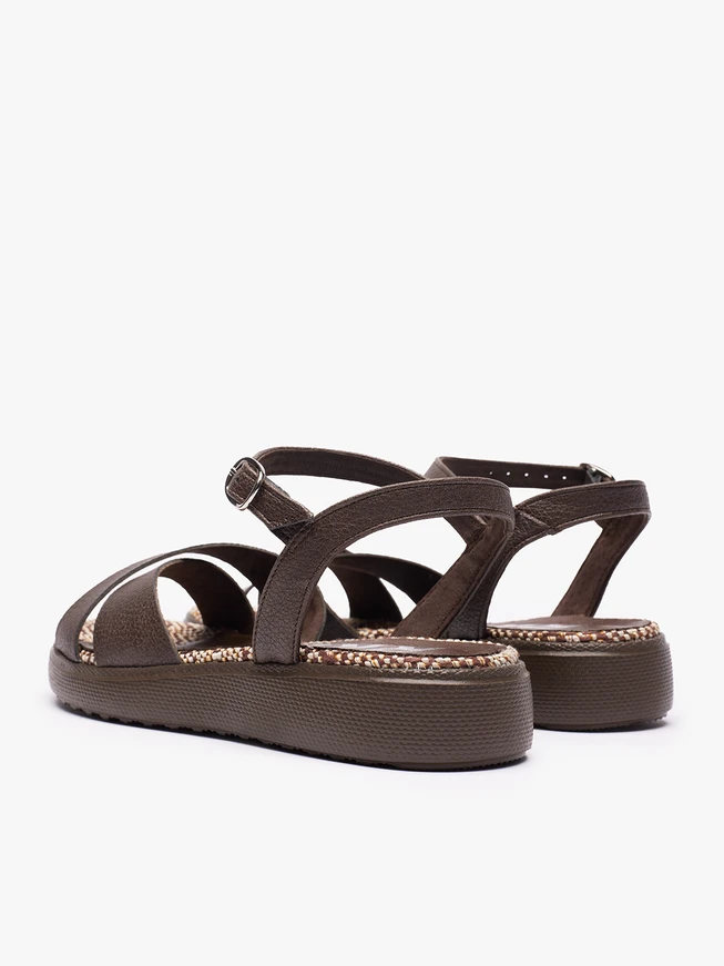 Dunkelbraune Sandalen