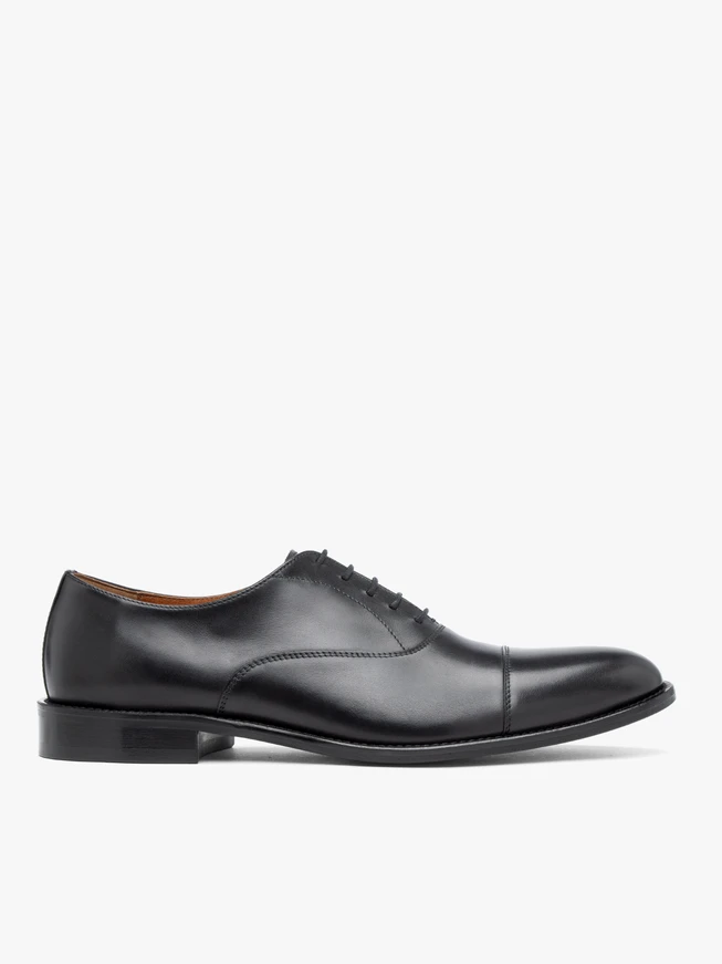 Black premium formal half shoes