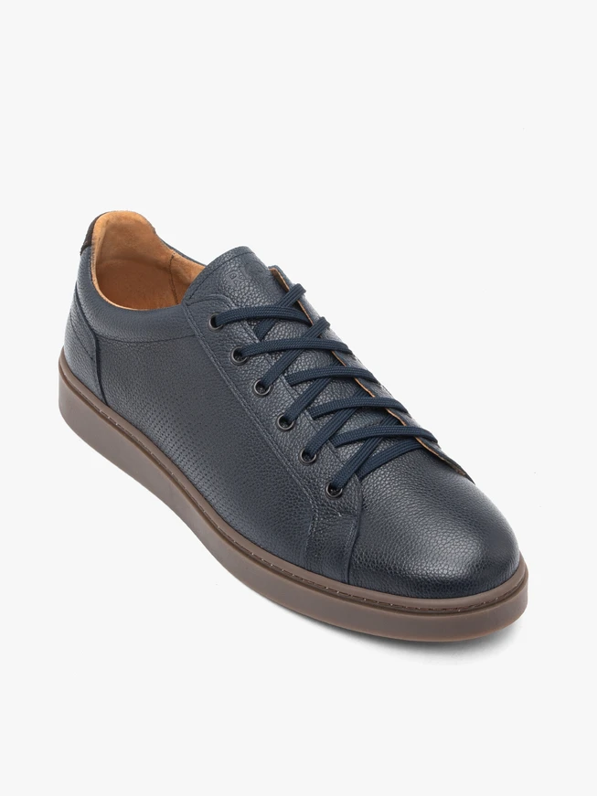 Navy blue sports half shoes