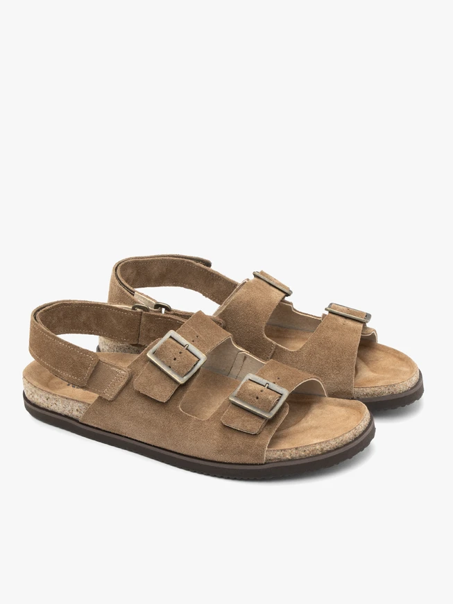 Beige men's sandals