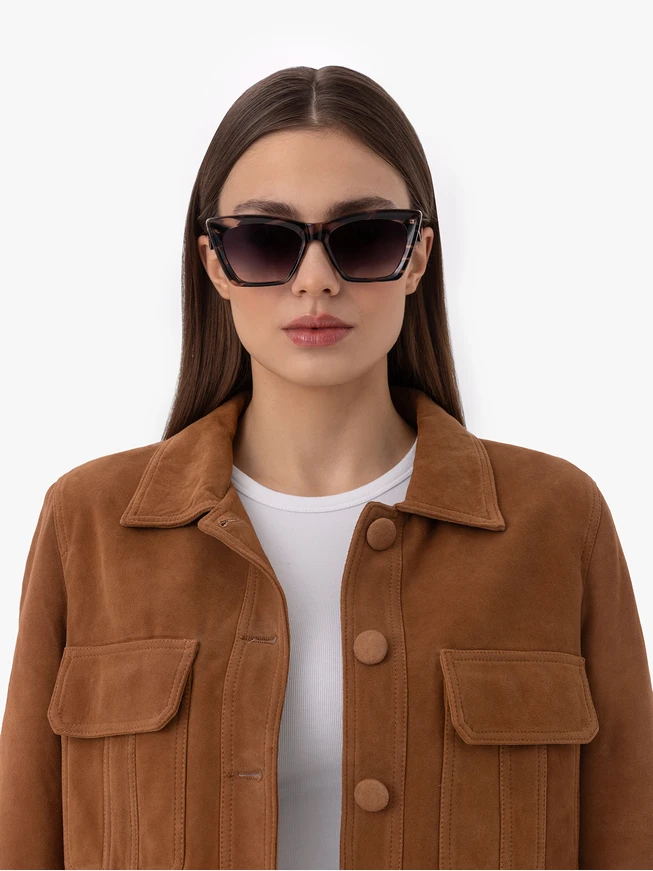 Women's Sunglasses with Marbled Frames