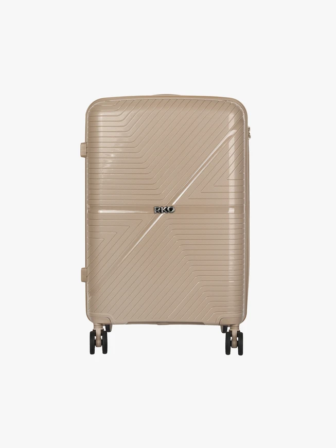Hard Suitcase M Beige 62L