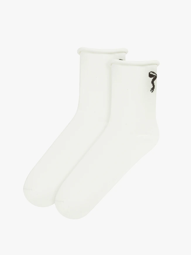 White cotton socks