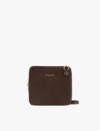 Brown Ryłko Leather Small Bag with Zip