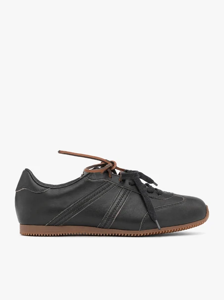 Black, shaded athletic shoes