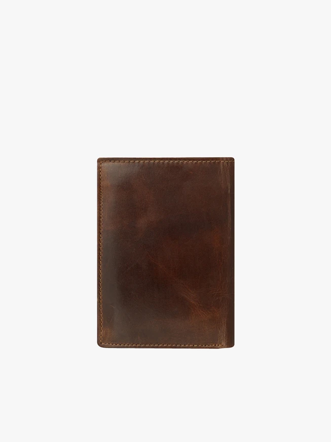 Portemonnaie aus braunem Leder