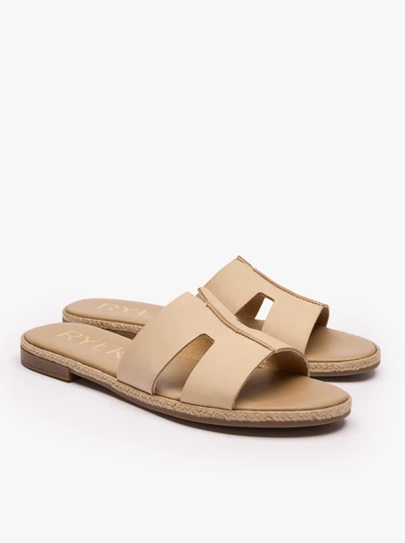 Beige H-Flip-Flops