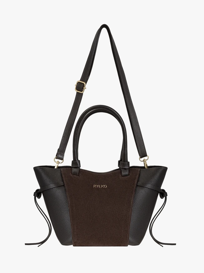 Braune mittelgroße Handtasche