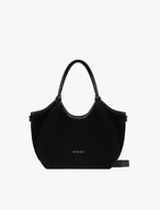 Black soft handbag