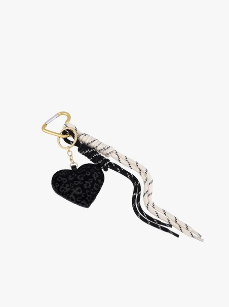 Black heart keychain