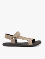 Beige Klettsandalen