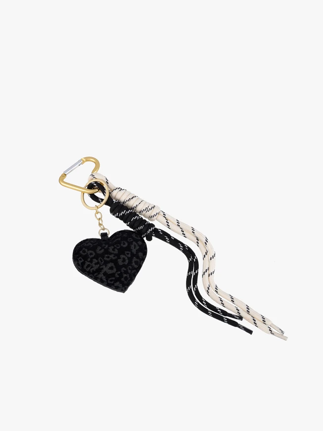 Black heart keychain