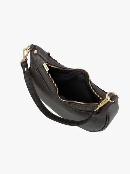 Braune Handtasche mit Fransen