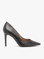 Dark brown leather pumps